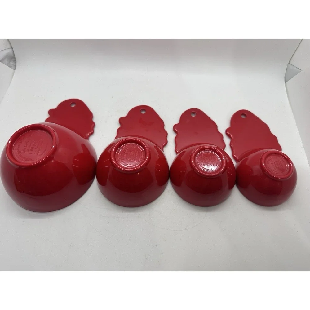 Sur La Table Santa Claus Melamine Measuring‎ Cups Set of 4 Christmas Holiday